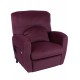 Fauteuil releveur Prestige XXL Herdegen - velours cherry