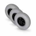 Jeu de 3 roues de rechange pour rollator Delta