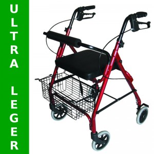 Un rollator ultra léger qui se plie pour un faible encombrement